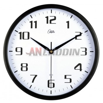 12 inch Minimalist black wall clock