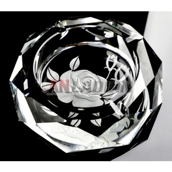 12cm ~ 20cm Rose K9 crystal ashtray