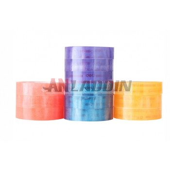 12pcs 1.2cm wide colored cellophane tape