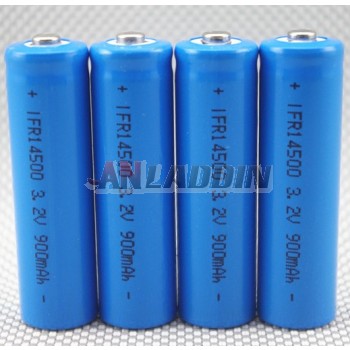 14500 AA rechargeable battery 900mAh lithium iron phosphate