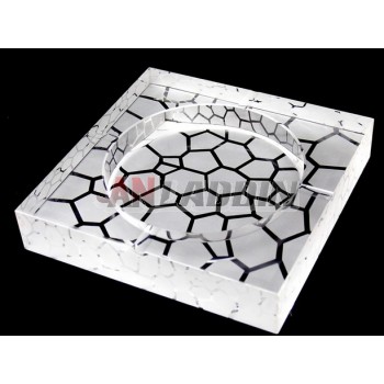 15cm ~ 25cm stone grain square crystal ashtray