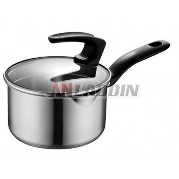 16cm stainless steel visualization cover stew pot
