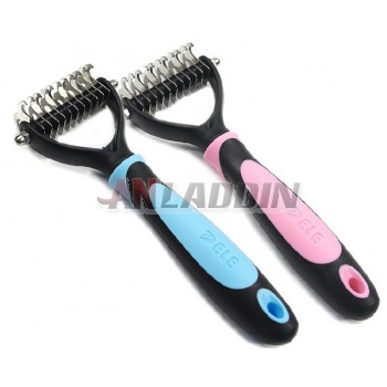 17.5 ~ 19cm double-sided pet grooming comb