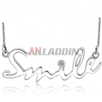Sweet Smile Sterling Silver Necklace