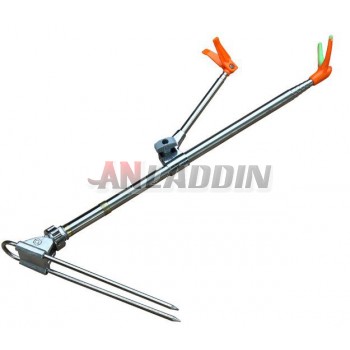 2.1M retractable stainless steel fishing rod bracket