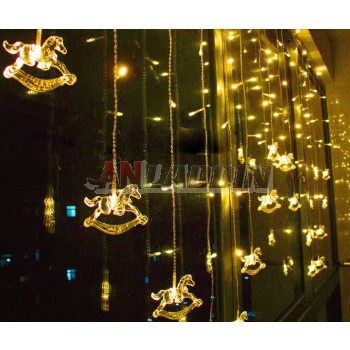 2 meters Christmas carousel 104 LED holiday lights