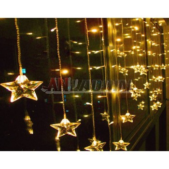 2 meters stars curtains 104 LED holiday lights
