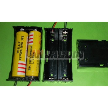 2pcs 18650 7.4V serial Battery Case 