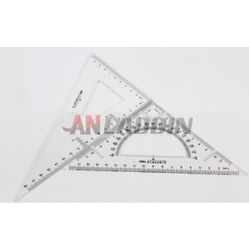 2pcs 20cm triangle ruler
