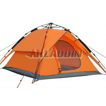3-4 persons double layer automatic camping tent
