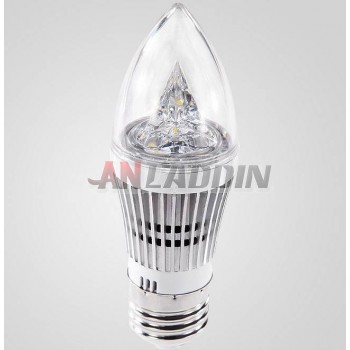 3-6W E27 / E14 PC lampshade LED candle bulb