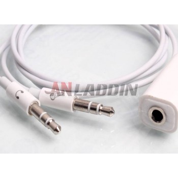 3.5mm 2 in 1 PC headset adapter cable