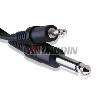 3.5mm headphone to 6.5mm microphone cable