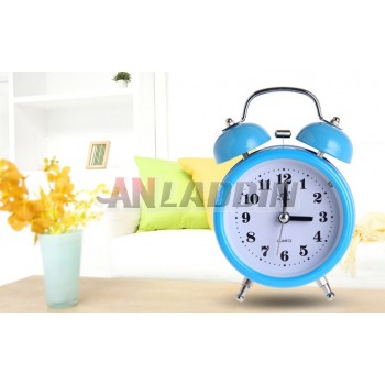 3 inch bedside metal alarm clock