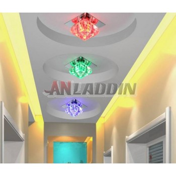 3W Color Mini Crystal LED ceiling lights