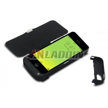4200 mA color clip battery with leather case for iphone 5 / 5s / 5c