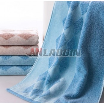 4pcs diamond pattern thickening towels