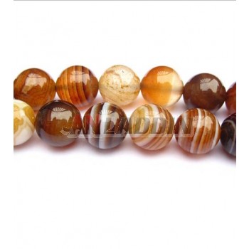6-14 mm brown strips crystal beads chain