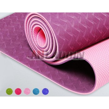 6mm environmentally friendly sided antiskid TPE yoga mat