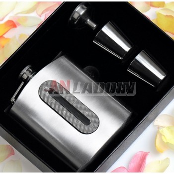 7oz hollow stainless steel hip flask