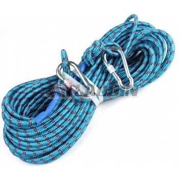 8mm polyester + steel wire climbing rope
