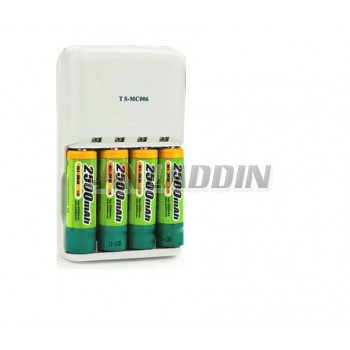 AA 2500 mA rechargeable battery Set