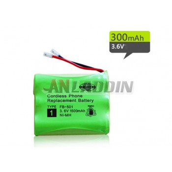 AA Ni-MH rechargeable battery pack 3.6V 1500mAh