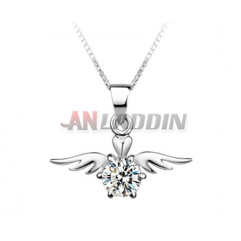 Angel Heart Pendant in Sterling Silver