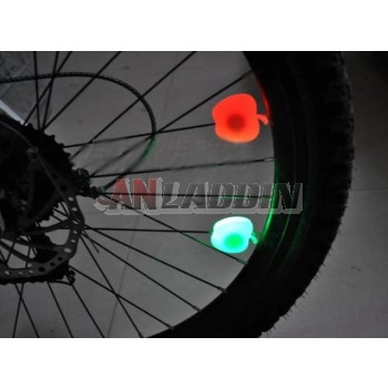 Apple bicycle wheel warning lights