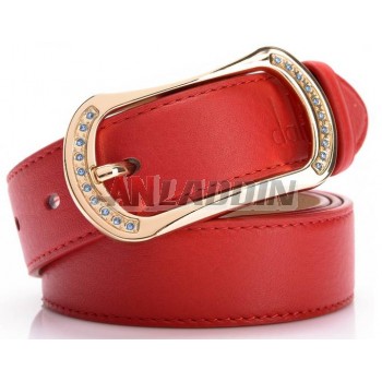 Authentic First layer cowhide leather women belt
