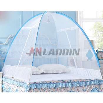 Automatically install double doors high-density mosquito net
