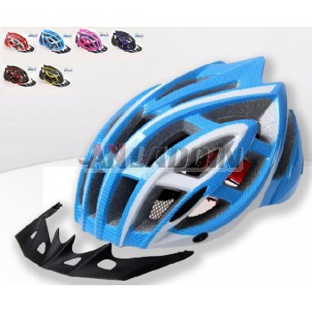 Bicycle helmet with brim