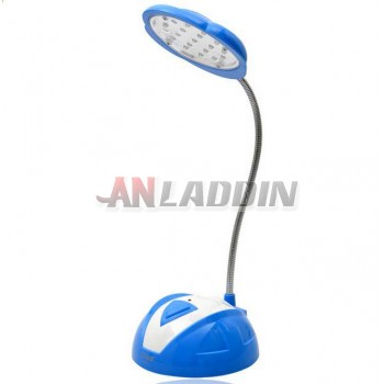 Blue free rotation 19 LED Desk Lamp