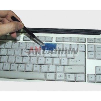 Blue keyboard cleaning brush