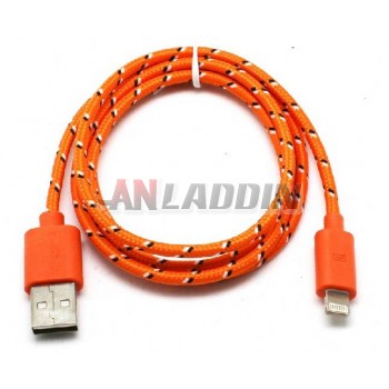 Braided USB data cable