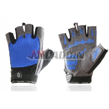 Breathable mesh half-finger cycling gloves