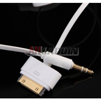 Car AUX Audio Cable for IPOD IPHONE