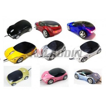 Cartoon car wired mouse