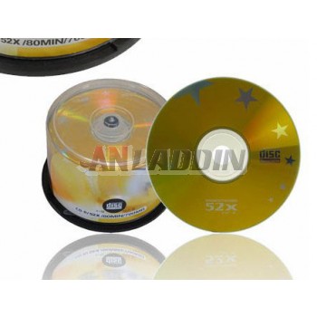 CD-R 52X blank Media Recordable Disc 50 pack