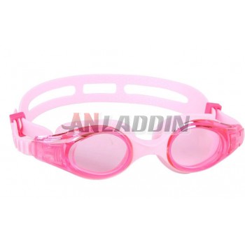 Children antifogging pink swimming goggles