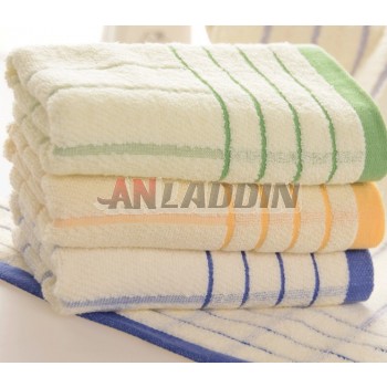 Classic stripes light-colored towel