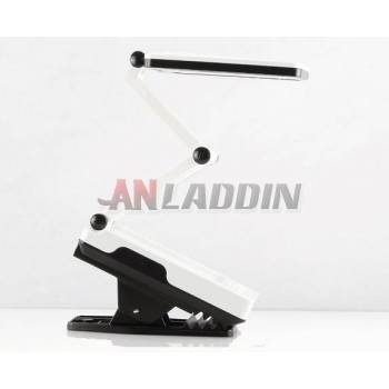 clip-on folding eye protection LED desk lamp