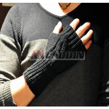 Couples Knitting wool warm gloves