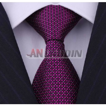 Deep purple man wedding groom married new silk tie