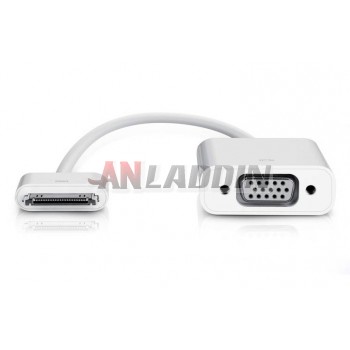 Dock Connector to VGA adapter for iPad 2 iphone4 4s