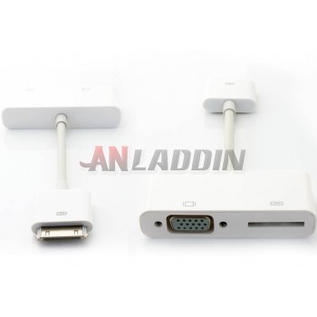 Dock Connector to VGA adapter for iPhone 4S iPad 2 3