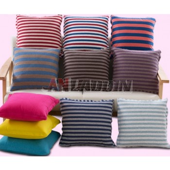 Dual-use Minimalist striped knit pillow