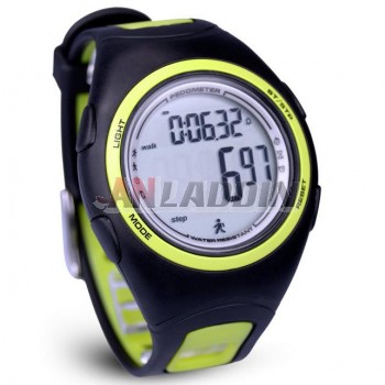 Dual time zone 3D Pedometer watch