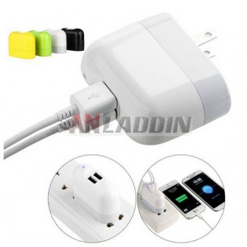 Dual USB Charger Adapter for iphone 5