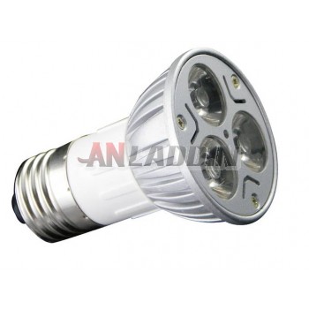 E27 / E14 / B22 / GU10 / MR16 silver LED spotlight bulb